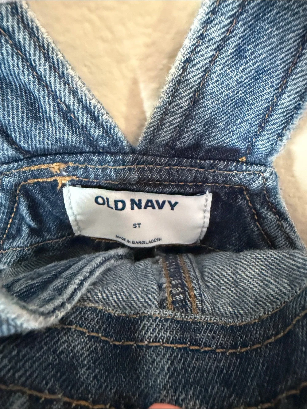 Old Navy Blue Denim Overall Dress with Chest Pocket